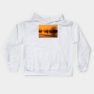 Sunset @ Lake Kerkini Kids Hoodie